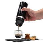 Portable Mini Coffee Maker, Self-Heating Espresso Machine Compatible with NS Pods & Ground Coffee, Rechargeable Car Coffee Maker 19Bar for Home Office Travel Camping (with Carry Bag)