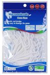 GREATE SELECTION 3 in 1 Tooth Cleaning Fresh Dental Floss Toothpick Cleaners,Oral Care Plastic Disposable Teeth Flossing Thread Toothpicks Stick Set for Fresh, Healthy and Breath Gums(Pack of 50 pcs)