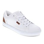 Levi's Men's Jeffrey 501 Tumbled Faux Leather Casual Fashion Sneaker White 11