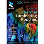 Zentesi A4 Laminating Pouches High Gloss Laminator Sleeves 150 Micron (75 + 75 Microns) Glossy Laminate Pouch Sheets - Pack of 200