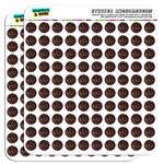 Coffee Beans 1/2" (0.5") Planner Calendar Scrapbooking Crafting Stickers - Clear