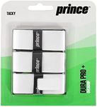 Prince Overgrip Dura Pro Plus Set of 3 Grips, Overgrip Dura Pro Plus 3er, Weiß, Standard White