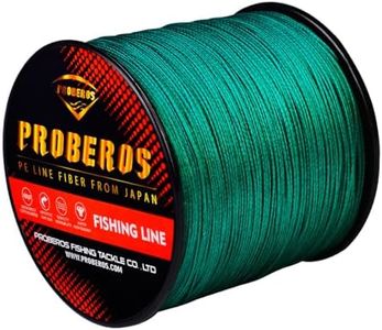 Proberos® 300 Meters PE Fishing Line Spool, 0.5mm Dia, 110 lbs Pull Force, Ultra-Strong Braided Line for Saltwater, Surf Casting & Big Game Fishing
