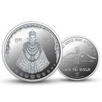 Silviya BIS Hallmarked Khatu Shyam Baba 999 Pure Silver Coin (5 Gram) Round Shape: Hindu Deity - Temple Offering - Devotional Gift - Religious Ceremonies