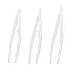 NA 3 Pcs Reptiles Feeding Tweezers Plastic Noctilucence Tweezers Reptile Feeding Tongs Reptile Feeding Tool for Iguanas Bearded Dragons Lizards Geckos Turtles Corals, 18CM