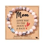 FYUKISS Mom Gifts from Daughter, Best Great Mom Mother Mama Christmas Mothers Day Birthday Gifts Present Jewelry Bracelet for Mom from Daughter