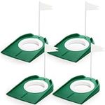 Jucoan 4 Pack Golf Putting Cup and 