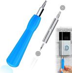 Ring-Doorbell-Screwdriver, Double-Ended T6 T15-Screwdriver, Replacement Security Screws, for Video-Doorbell-Replacement Release/Wired, Doorbell-Battery Change, Screwdriver-Kit (Blue)