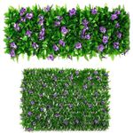 Armastuse Artificial Ivy Fence Screening,Garden Privacy Screen Fence,For Garden,Backyard, Balcony Decoration(2 pcs)