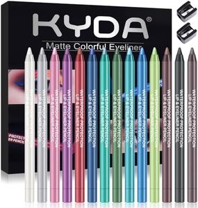 Ownest 14 Colors Eye Shadows Eyeliner Pen Set, Metallic Eyeliner Pencil Glitter Eyeliner for Women Eye Liner Professional Eye Makeup Set Colorful Eyeliner Eye Color