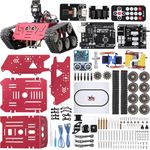 ELEGOO Conqueror Robot Tank with UNO R3, Line Tracking Module, IR Remote Control Module Camera etc. Intelligent and Educational Toy Car Robotic Kit Compatible with Arduino Learner