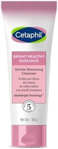 Cetaphil Bright Healthy Radiance Gentle Renewing Cleanser|100G|Gentlebright Technology With Vitamin E-Releasing Jojoba Beads|For All Skin Types|Fragrance Free,1 Count