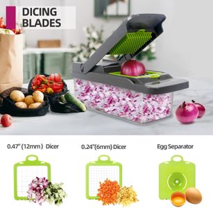 Vegetable Chopper Mandoline Slicer – Adjustable Multi-Blade Cutter