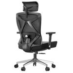 mfavour Ergonomic Office Chair Back Support, 3D Armrests Desk Chair, Home Mesh Executive for Comfy Heavy Duty with Load Capacity 150kg/330LBS (MFV-M19)