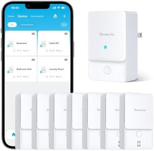 GoveeLife Smart Water Sensor 4 Pack Bundle with Water Detectors 3 Pack, 100dB Adjustable Audio Alarm and Leak & Drip Alerts, Detector for Home, Bedrooms, Basement, Warehouse, Cabin/RV