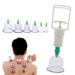 KB-01HIJAMA CUPPING KIT SET 6 PCS Vacuum Cupping Set Health Care Vacuum Cupping Portable Body Relaxation Massage Therapy Kit Cupping Cups