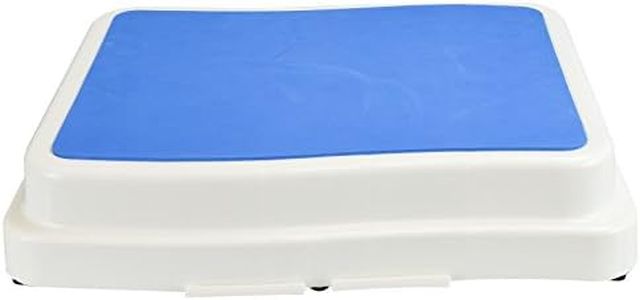 Unibos | 4 Inch Non-Slip Bathroom Step | Stackable Mobility Stepping Aid | | Elderly Senior Disability Anti-Slip Half Stepping Platform for Bath, Bathroom, Doorstep, Toilet