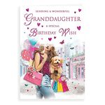 Regal Publishing Traditional Birthday Card Granddaughter - 9 x 6 inches