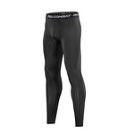 Smilore Boys' Compression Leggings Base Layer Sports Tights Leggings, 10-11 Years Black