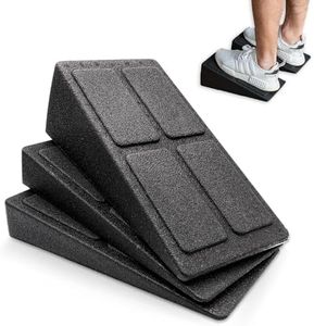 mizikuu Planche Inclinée Étirement, Lot de 3 Cales Protection Genoux Réglable Slant Board étirement Jambes Mollets pour Côtes, Talons, Ischio-jambiers, Achille, Exercice Musculaire des Jambe