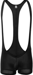 Juflam Leopard Print Bodysuit for Men Wrestling Singlets Leotard Gym Underwear, WH41-Black, X-Large