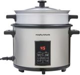 Morphy Richards 1.8L Electric Rice Cooker & Steamer, 1.8L,10 Cup Capacity, 5‑in‑1 Multi Cooker with Keep Warm (12hr), Sauté & Steam Functions, Non‑Stick Inner Pot, Easy Clean, 700W, 471002