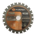 Tuqo Pumpkin Multi-Purpose TCT Saw Blade 4" / 110mm x 24T - 38190 - Cuts Metals, Aluminium, Woods, Plastics, Gypsum