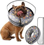 Kidcube Inflatable Dog Cone for Large Dogs Donut Collar Alternative After Surgery Neck Donut Stop Licking Surgical Recovery Comfy Comfortable Soft Pet Pillow Cones Extra Large Elizabethan Collars - XL