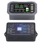 600A Battery Monitor, 2.4 Ultra Clear Display Battery Current Voltage Meter with Shunt, Support APP Control 0-120V Voltmeter for RVs, Cars, Boats, Etc