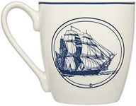 Godinger Coffee Mugs, Coffee Cups, Tea Mugs, Hot Chocolate Mugs, Coastal Ship, 16oz