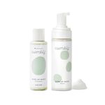 Esembly Wipe Up Wash Kit, Organic No-Rinse Foaming Wipes Solution, Use with Cloth Wipes on Baby’s Diaper Area, or as a Body Wash, Includes Refillable Foamer Bottle and 4oz Concentrate