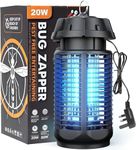 Mosquito Killer, Electric Mosquito Killer Lamp, 20W UV Light Bug Zapper, 360° Indoor and Outdoor Fly Killing Lamp, Easy to Clean, 80m² Coverage, Effective Killer for Mosquitoes, Flies, Wasps, Moths