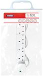 Status 6-Way 2 m 240 V Surge Protected Extension Lead - White