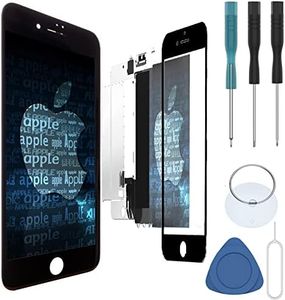for iPhone 7 Plus (5.5 inch Black) Retina HD LCD Glass Digitizer Display Touch Screen Replacement Full Frame Assembly Compatible Model A1661 A1784 A1785 Including Repair Tools