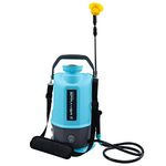 LAWNFUL 1.35 Gallon Battery Powered Sprayer for Long Time Spray, Garden Sprayer & Weed Sprayer with Adjustable Sprayer Wand and Multiple Nozzles (Single Battery)