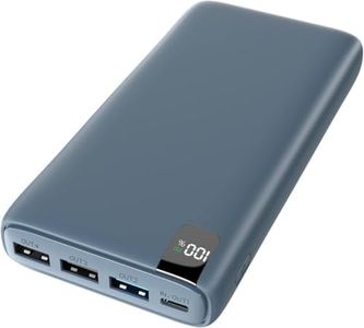 A ADDTOP Batterie Externe 26800mAh 22,5W Batterie Portable avec Ecran LCD PD Power Bank avec 4 Ports USB pour Smartphones et Tablets