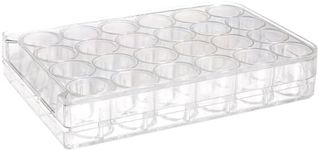 United Scientific F1004 Clear Polystyrene Well Plate, 24 Wells, Non-Sterile (Pack of 10)