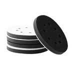 CNQLIS 5 Packs 8 Holes 5 Inch Interface Pads Hook and Loop Soft Sponge Cushion Interface Buffer Backing Pad Density