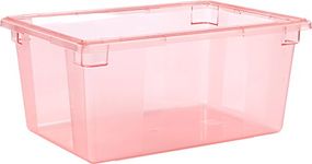 Carlisle 10623C05 StorPlus Color-Coded Food Box Storage Container Only, 16.6 Gallon, 26" x 18" x 12", Red