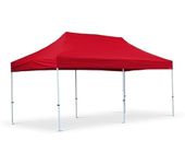 BEYOND SKY 10×20 ft Pop-Up Gazebo Canopy Tent, Heavy Duty Waterproof Outdoor Canopy, Height Adjustable Sun Shade for Garden, Terrace, Camping, Parties, Events & Exhibitions, Red (50 kg)