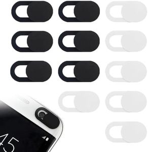 RXKFIGX 12 Pcs Camera Cover Tapa Webcam Tapar Camara Pc Portatil Cubierta De La Cámara De Seguridad para PC,Portátiles Tablets y Móviles para Cubrir la Cámara de tu Dispositivo - Protege tu Privacida