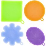 Silicone Scrubbers, Set of 4