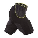 McDavid Football Padded Girdle Compression Shorts with Hard-Shell Thigh Protection. Hip and Tailbone Soft Pads and Cup Pocket.