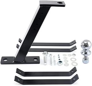 Pindex Trailer Hitch Kit with 2 Inch Chrome Ball,for Lawn Mower Garden Tractor Trailer Hitch,Compatible with John Deere Ariens Cub Cadet Poulan Pro Husky Husqvarna Craftsman Riding Mower