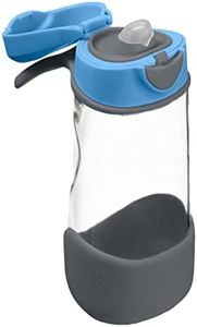 b.box 15 oz Sport Spout Kids Water Bottle for School, Sports, Travel, Daycare. Leakproof, Spill Proof, Dishwasher Safe. Easy Grip Triangle Shape, Durable Tritan Material. BPA Free.