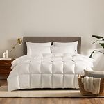 Serta Hypoallergenic Extra Warmth Down Alternative Comforter with Corner Loops, Polyester Microfiber, White, Full/Queen