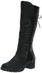 MUK LUKS Women's Lucy Lonnie Fashion Boot, Black, 9