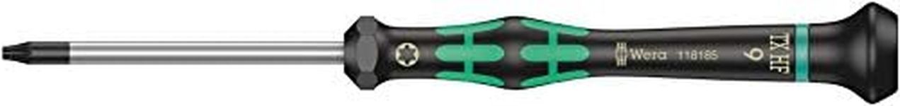 Wera 2067 TORX® HF TORX HF Screwdriver with Holding Function For Electronic Applications, TX 9 x 60 mm