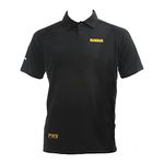 Dewalt Ruland PWS Performance Polo Shirt, Black, Size Extra Large