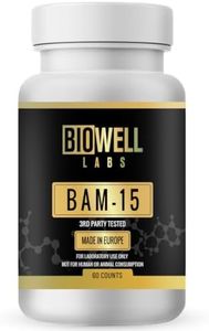 BioWell Labs BAM15 Supplement 15mg, Supports Healthy Metabolism and Cellular Energy Mitochondrial Uncoupler – Non GMO & Gluten Free 60 Vegan Capsules